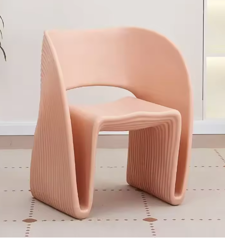 Chaise design « Flow » – Structure nervurée minimaliste moderne | Chaise de salle à manger design en plusieurs couleurs