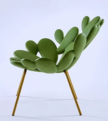 Cactus Petal stoel – een moderne en comfortabele keuze voor je woonkamer, lobby of kantoor, met een ontwerp dat Scandinavische eenvoud en Marokkaanse luxe combineert.