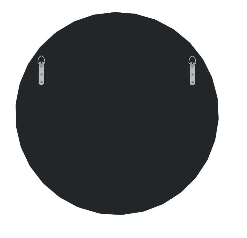 Art-deco Ronde Wandspiegel – 60 cm – Zilver & Tawny Design met 3D-Effect – Luxe Muurdecoratie