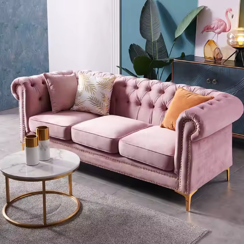 Moderne Chesterfield Zetel – Verkrijgbaar in Verschillende Kleuren en Formaten | Luxe Designbank