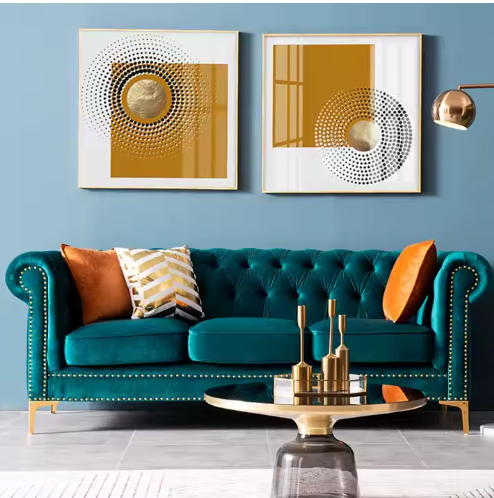 Moderne Chesterfield Zetel – Verkrijgbaar in Verschillende Kleuren en Formaten | Luxe Designbank