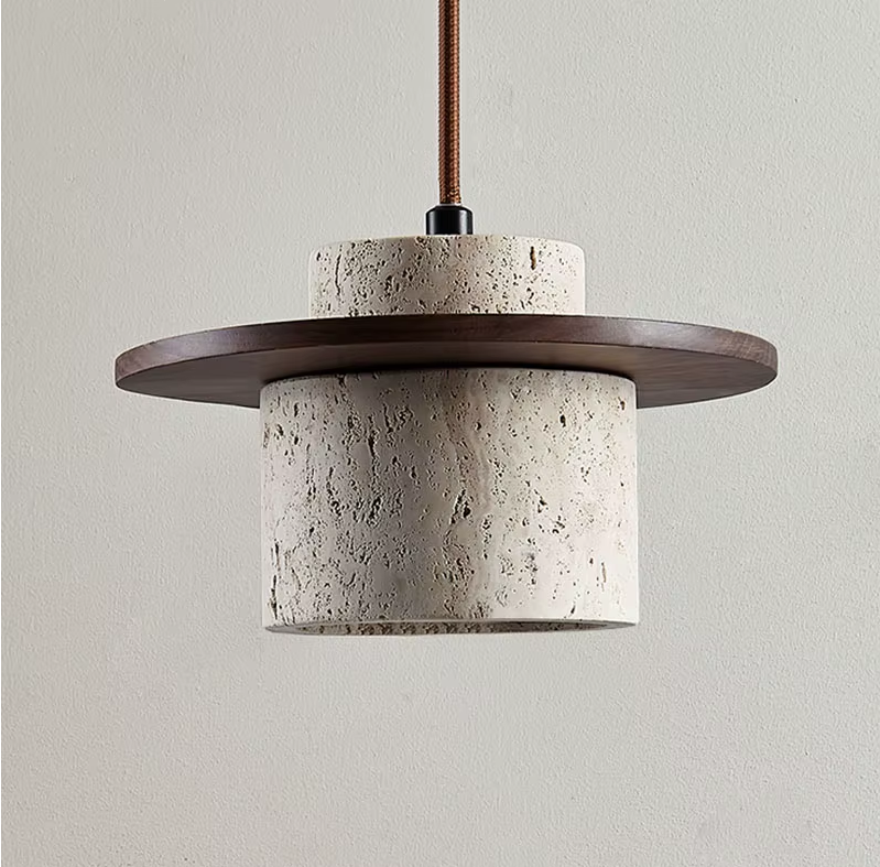 Wabi-Sabi Cave Stone Pendant Lamp – Authentic Japanese Tranquility in Refined Design