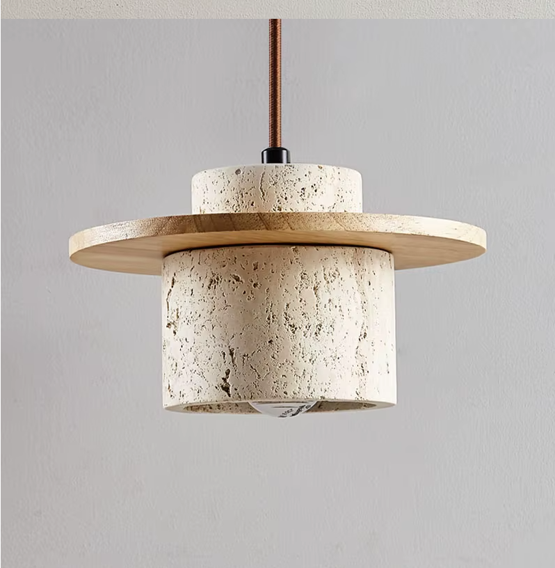 Wabi-Sabi Cave Stone Pendant Lamp – Authentic Japanese Tranquility in Refined Design