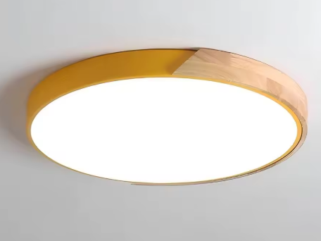 Scandinavische Plafondlamp – Creatief & Modern – Hout & Groen Design – Voor Woonkamer, Slaapkamer of Thuiskantoor