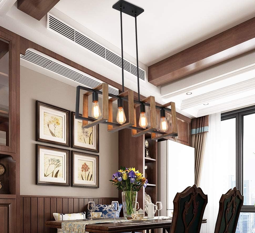 Industriële Wandlamp met houten accent