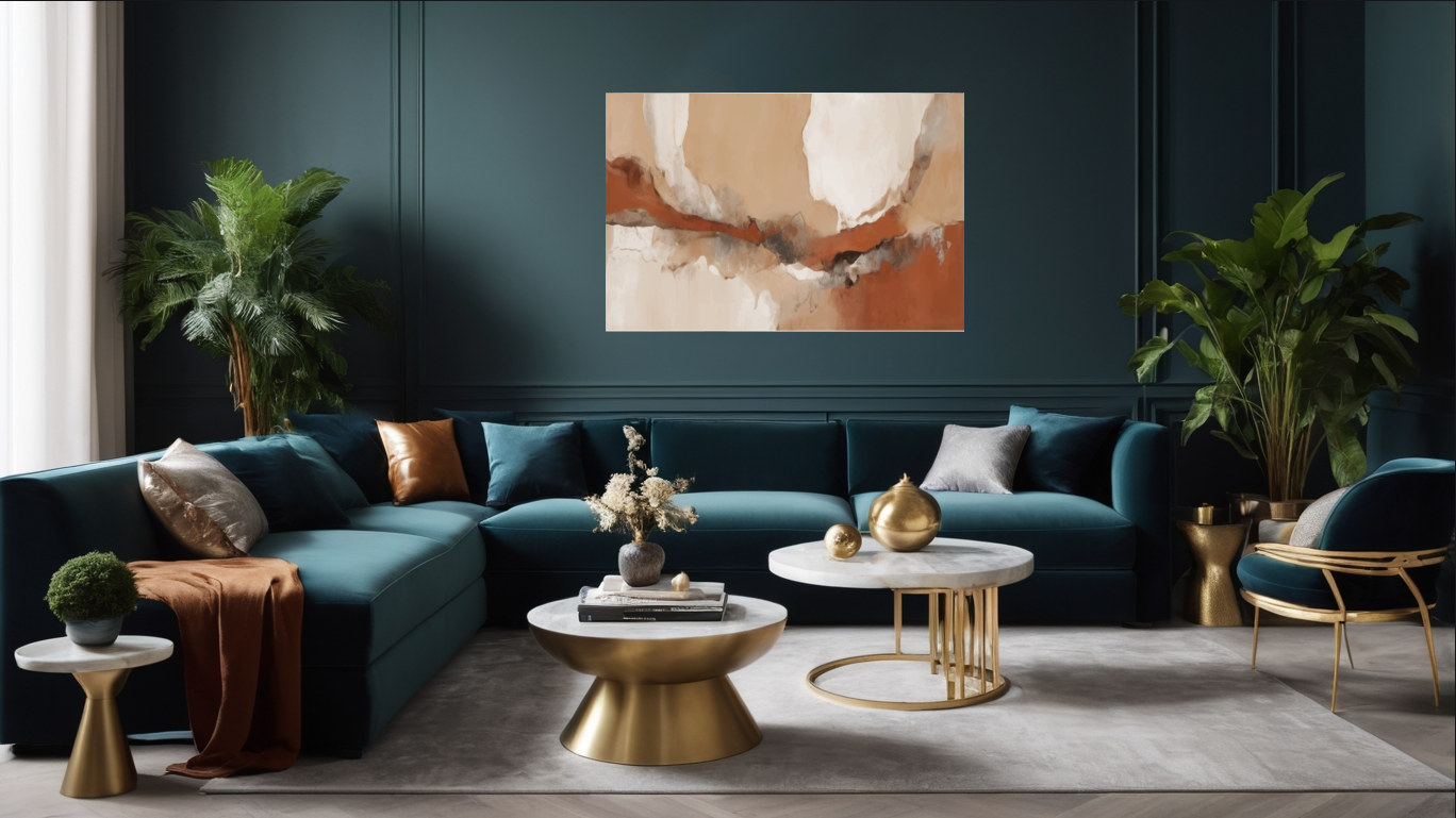 Industriële wanddecoratie met 4,5 cm framedikte – geleverd met gratis ophangset voor eenvoudige montage.
