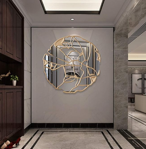 Luxe geometrische wandspiegel