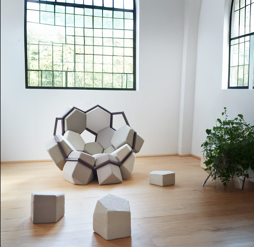 Kubus Luxe Nordic Creatieve Lounge Fauteuil