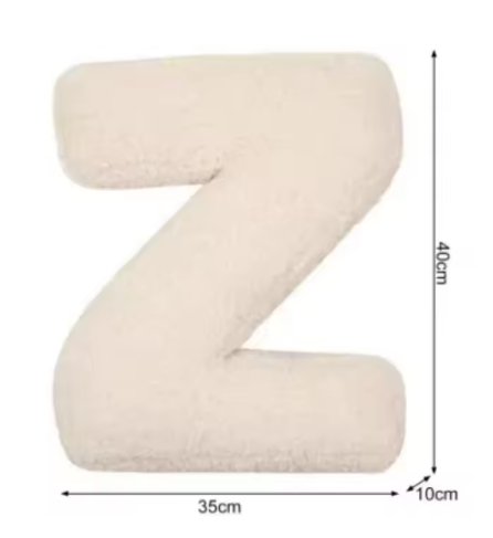 Luxe Lamswollen ABC Letterkussen – Zachte Alfabet Kussens | Babykamer & Cadeau Idee