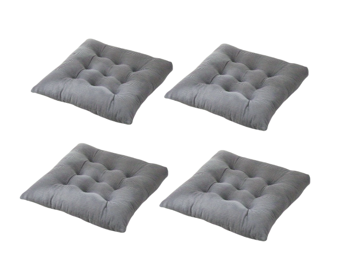 Klassieke Wasbare Stoelkussens met Strikken – Set van 4 Luxe Eetkamerstoelkussens | Comfort & Design voor Thuis en Kantoor
