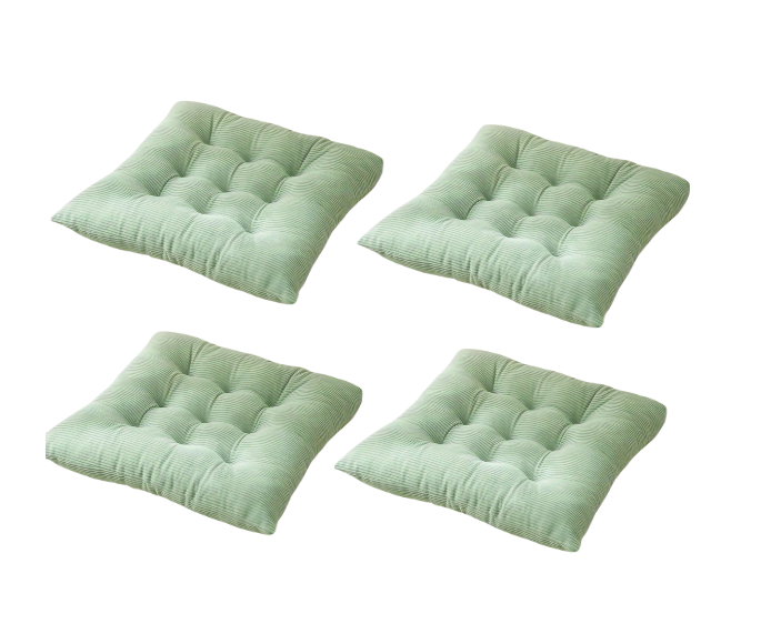 Klassieke Wasbare Stoelkussens met Strikken – Set van 4 Luxe Eetkamerstoelkussens | Comfort & Design voor Thuis en Kantoor