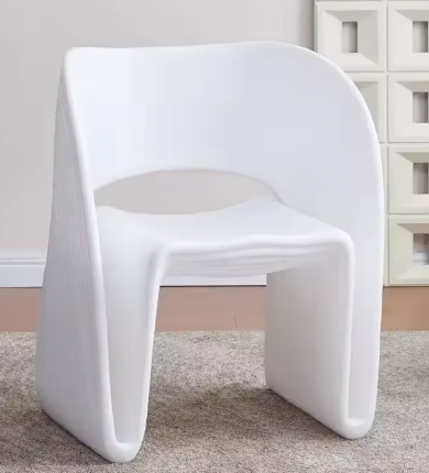 Chaise design « Flow » – Structure nervurée minimaliste moderne | Chaise de salle à manger design en plusieurs couleurs