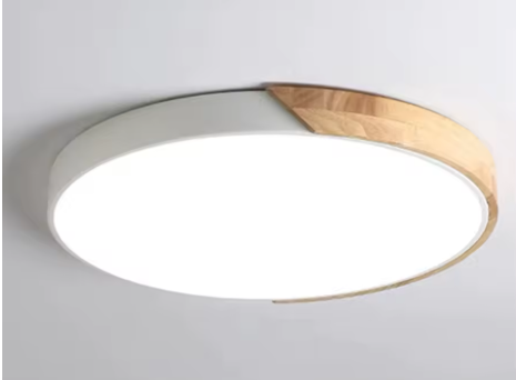 Scandinavische Plafondlamp – Creatief & Modern – Hout & Groen Design – Voor Woonkamer, Slaapkamer of Thuiskantoor