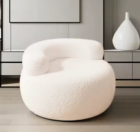 Luxe Bouclé Fauteuil Set – Designer Lounge Stoelen | Zacht, Modern & Stijlvol