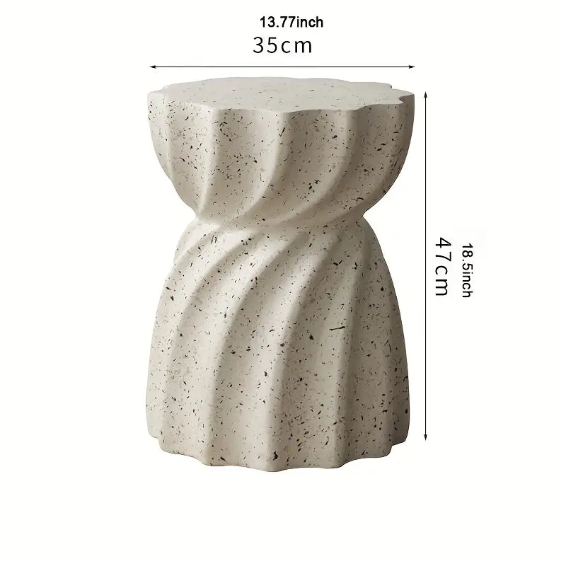 Ronde Keramische Bijzettafel – Moderne Design Hoektafel voor Woonkamer, Slaapkamer of Balkon