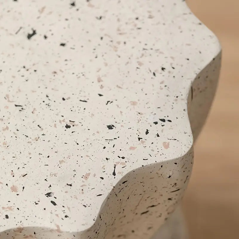 Ronde Keramische Bijzettafel – Moderne Design Hoektafel voor Woonkamer, Slaapkamer of Balkon