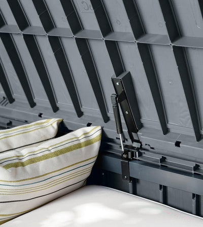 Luxury Garden Storage Box – 390L | Graphite color