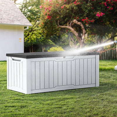 Premium Tuinopbergbox – 454L | Wit-Grijs