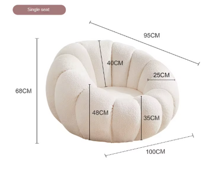 Comfortabele Home Fauteuil met een schattig, minimalistisch ontwerp – een uitnodigende stoel voor je woonkamer of relaxruimte, ideaal voor een gezellige sfeer.
