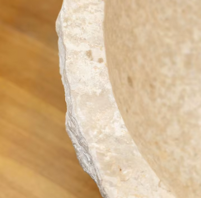 Beige Travertin Marmeren Lavabo 120x40x15cm – Natuurlijke Steen – Luxe Badkamer Wastafel – Handgemaakt & Duurzaam
