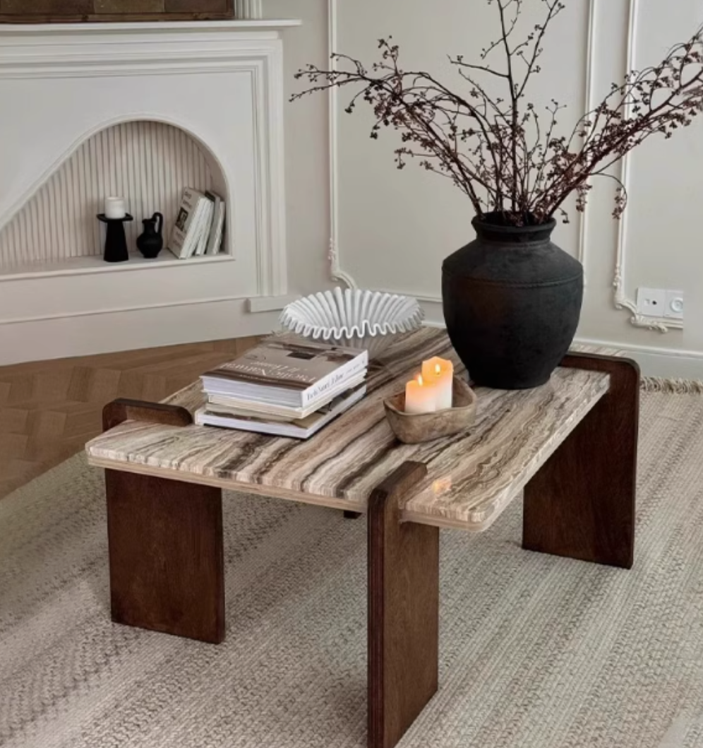 Travertin Salontafel