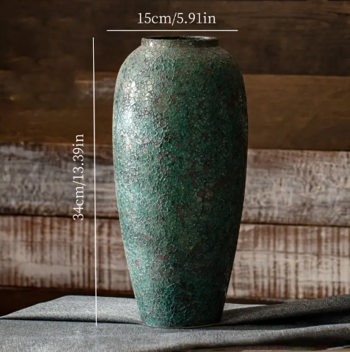 Verdigris Groene Sculptuurvaas