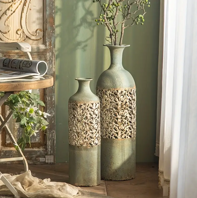 Verdigris Artefact Vazen