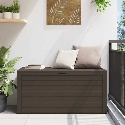 Luxury Garden Storage Box – Elegant Brown