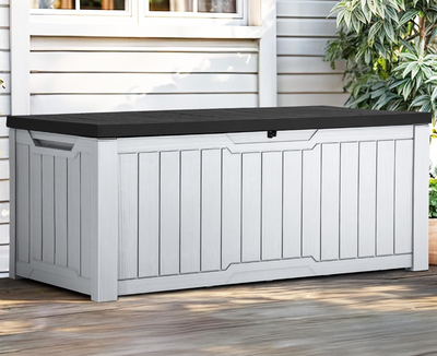 Premium Tuinopbergbox – 454L | Wit-Grijs