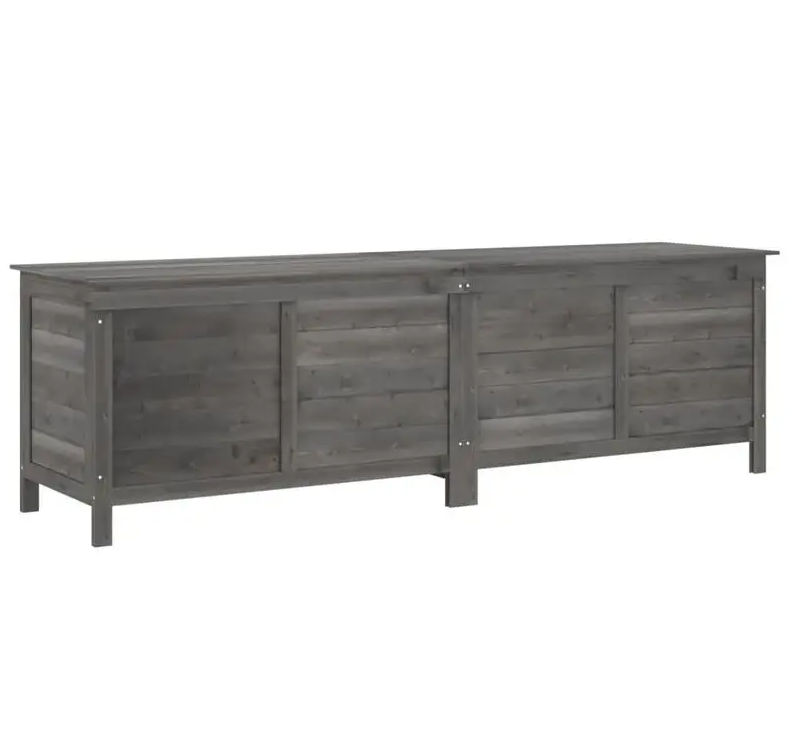 Tuinopbergbox Antraciet 198,5x50x56,5 cm