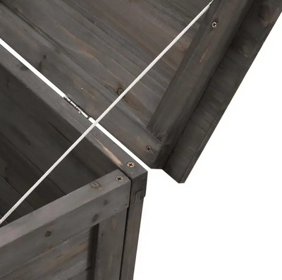 Tuinopbergbox Antraciet 198,5x50x56,5 cm