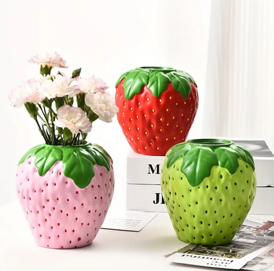 Handmade Strawberry Vase