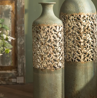 Verdigris Artefact Vazen