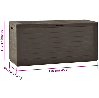 Luxury Garden Storage Box – Elegant Brown