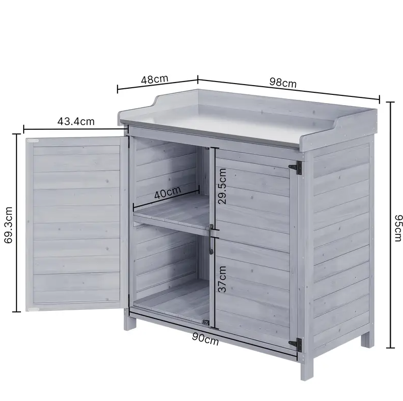 Luxe Tuinkast – Grijs Of Hout Kleur