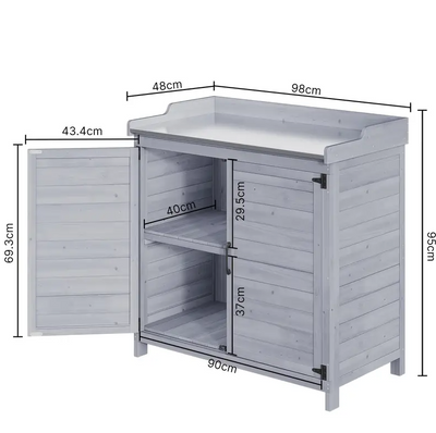 Luxe Tuinkast – Grijs Of Hout Kleur
