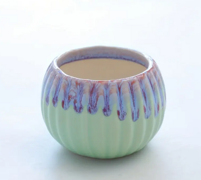 4 FLOW Ceramic Flower Pots