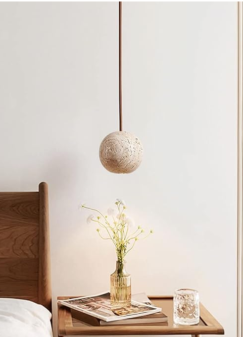 Design Hanglamp  – Luxe Natuurlijke Steen | Minimalistische Sfeerverlichting