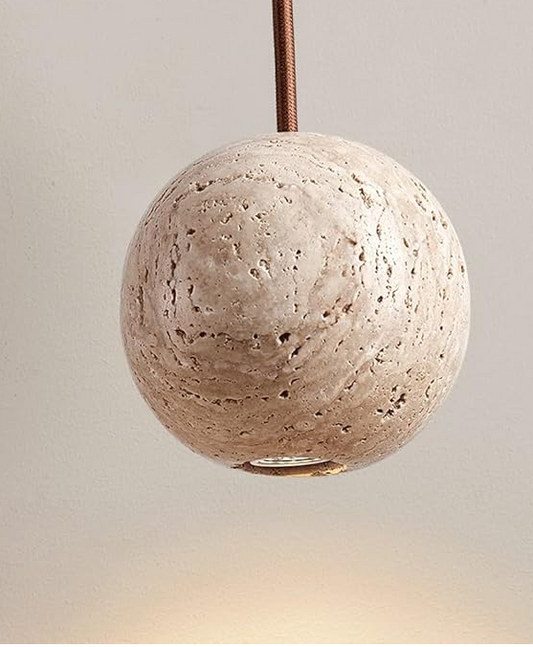 Design Hanglamp  – Luxe Natuurlijke Steen | Minimalistische Sfeerverlichting