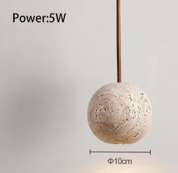 Design Hanglamp  – Luxe Natuurlijke Steen | Minimalistische Sfeerverlichting