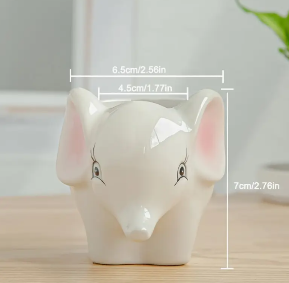 Pots de fleurs en céramique en forme d'animaux