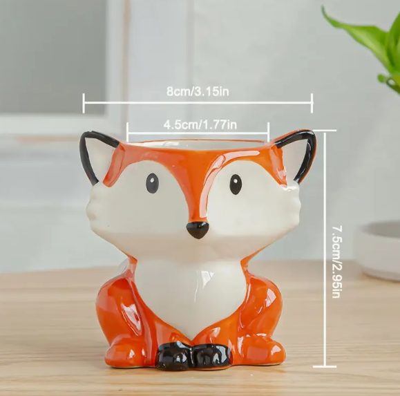 Pots de fleurs en céramique en forme d'animaux
