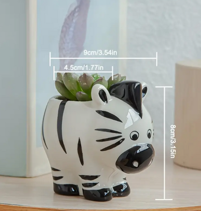 Pots de fleurs en céramique en forme d'animaux