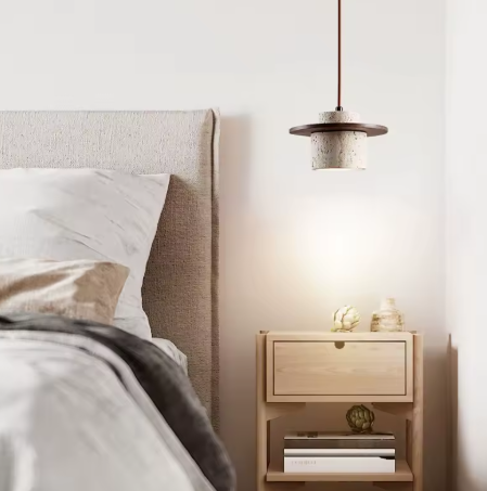 Wabi-Sabi Grotsteen Hanglamp – Authentieke Japanse Rust in Verfijnd Design