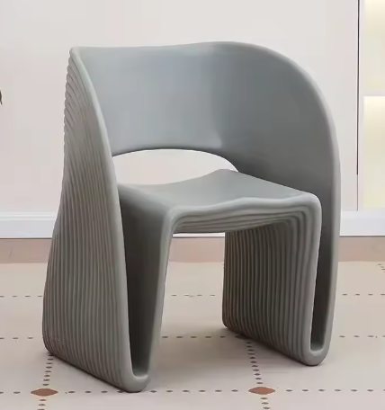 Chaise design « Flow » – Structure nervurée minimaliste moderne | Chaise de salle à manger design en plusieurs couleurs