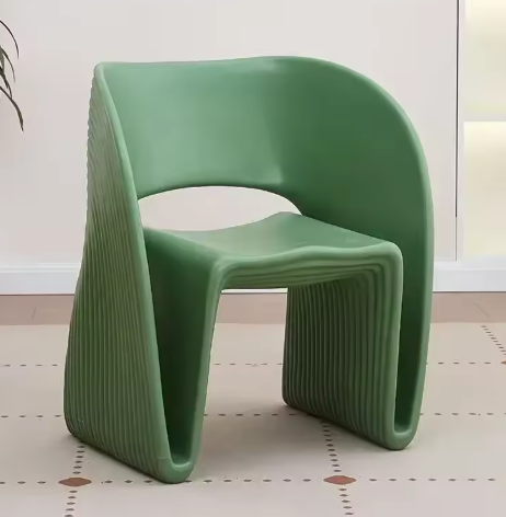 Chaise design « Flow » – Structure nervurée minimaliste moderne | Chaise de salle à manger design en plusieurs couleurs