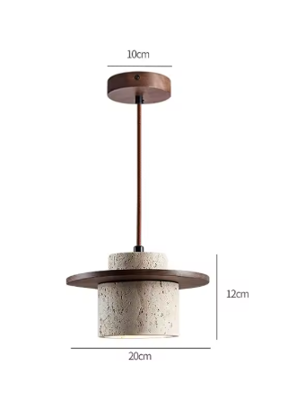 Wabi-Sabi Cave Stone Pendant Lamp – Authentic Japanese Tranquility in Refined Design