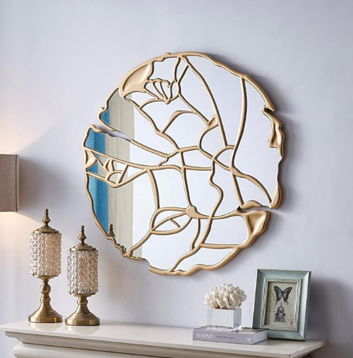 Luxe geometrische wandspiegel