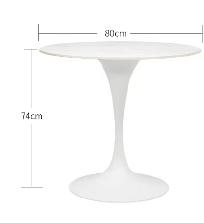 Outdoor Rond Tafelsetje Retro Rotanlook Stoelen