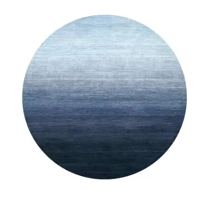 Round Rug “Nordic Blue Haze” – Scandinavian Design